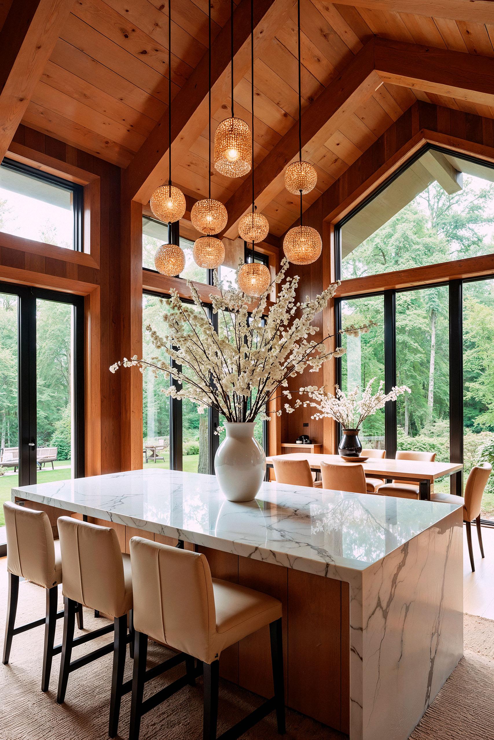 intérieur chalet haut de gamme tilia intérieur